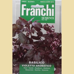Семена на ароматен червен босилек - Basilico Violetto Aromatico - Оригинални Италиански Семена
